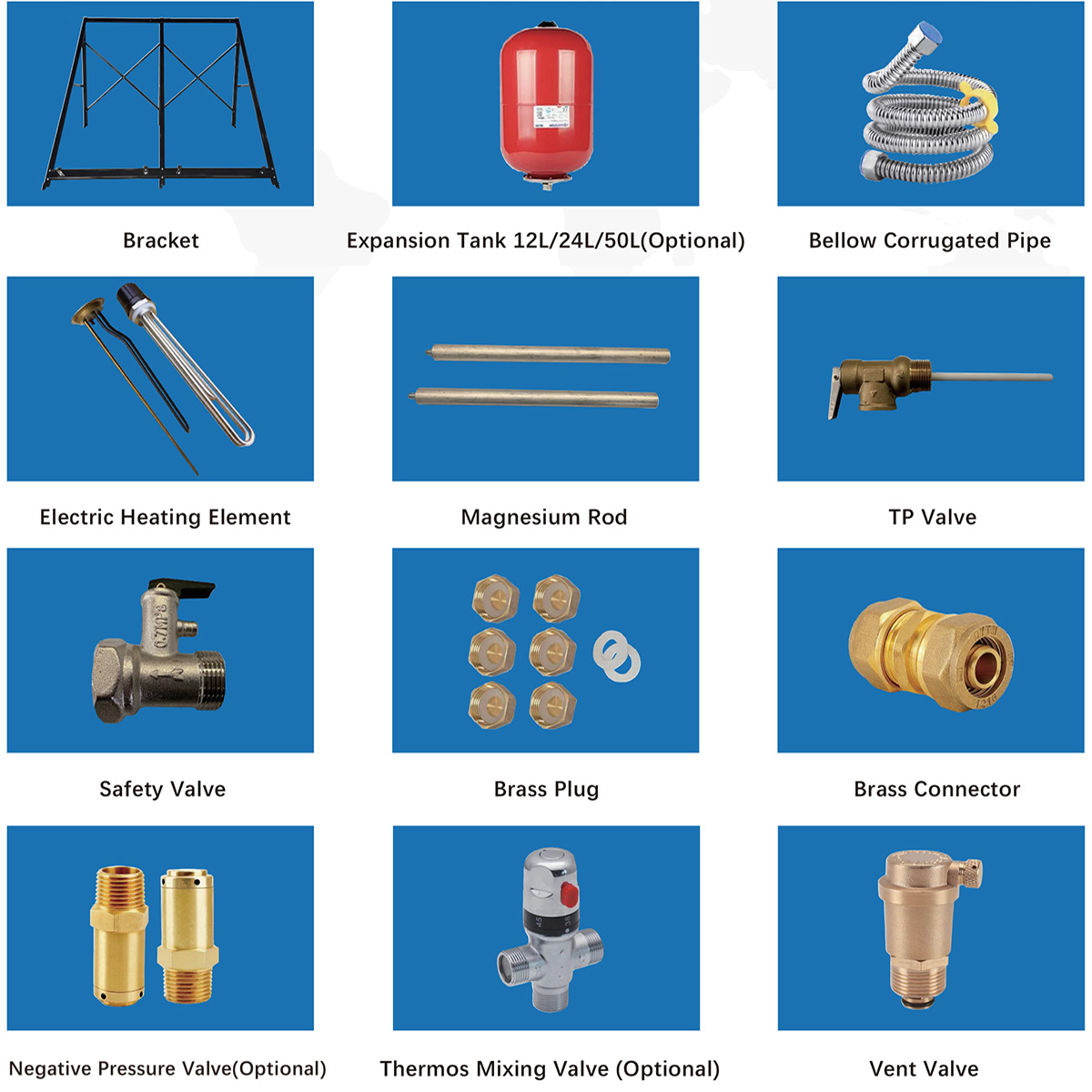 분할 가압 태양열 온수기