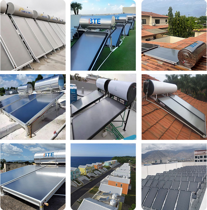 Sistema de calentador de agua solar